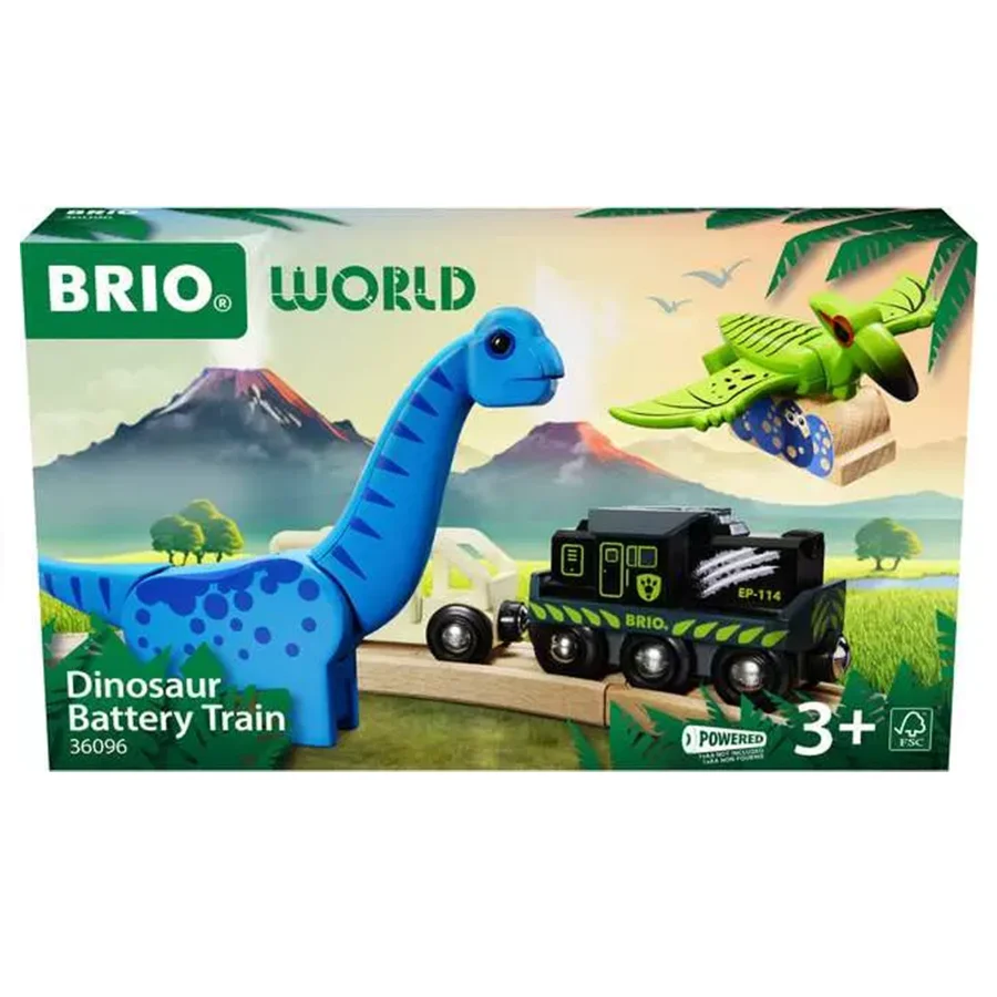 BRIO batteriebetriebener Zug mit Dinosaurier