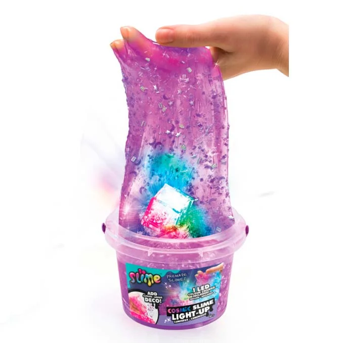 SO SLIME kosmicher Schleim im Pott, lila