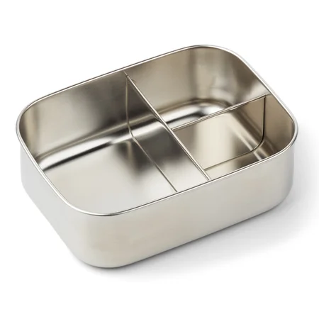 Liewood Lunchbox aus Stahl mit Silikondeckel, dino dusty mint