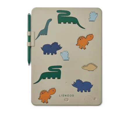 Liewood Zora LCD-Zeichentafel, dinosaurs/mist