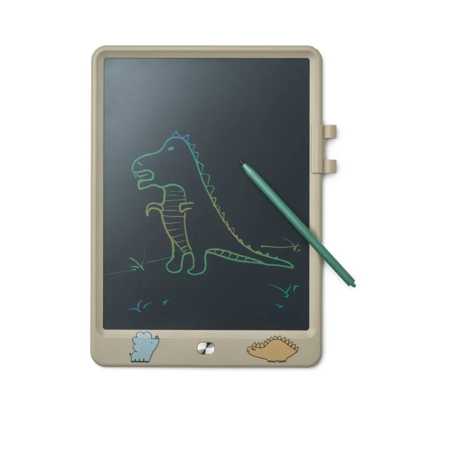 Liewood Zora LCD-Zeichentafel, dinosaurs/mist