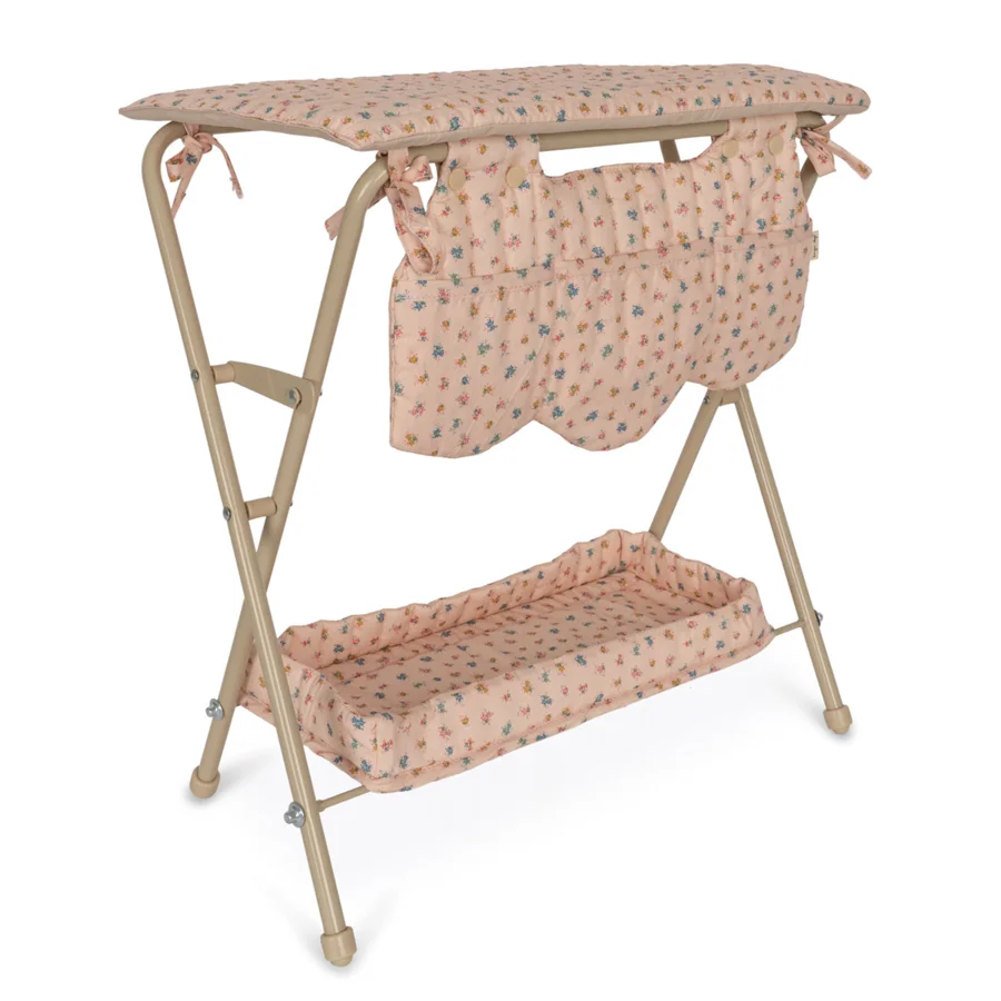 Puppen-Wickeltisch, bloomie blush, Konges Sløjd 