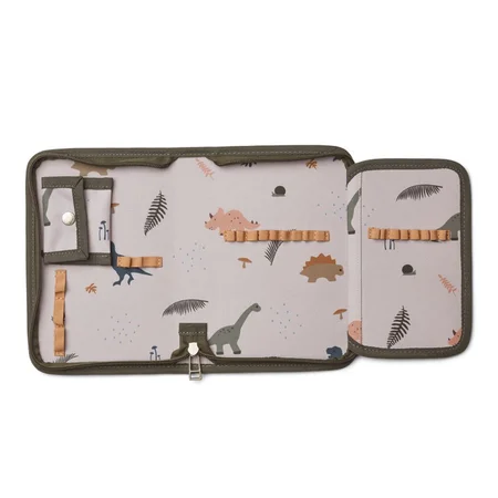 Federtasche, dino dark sandy, Liewood 