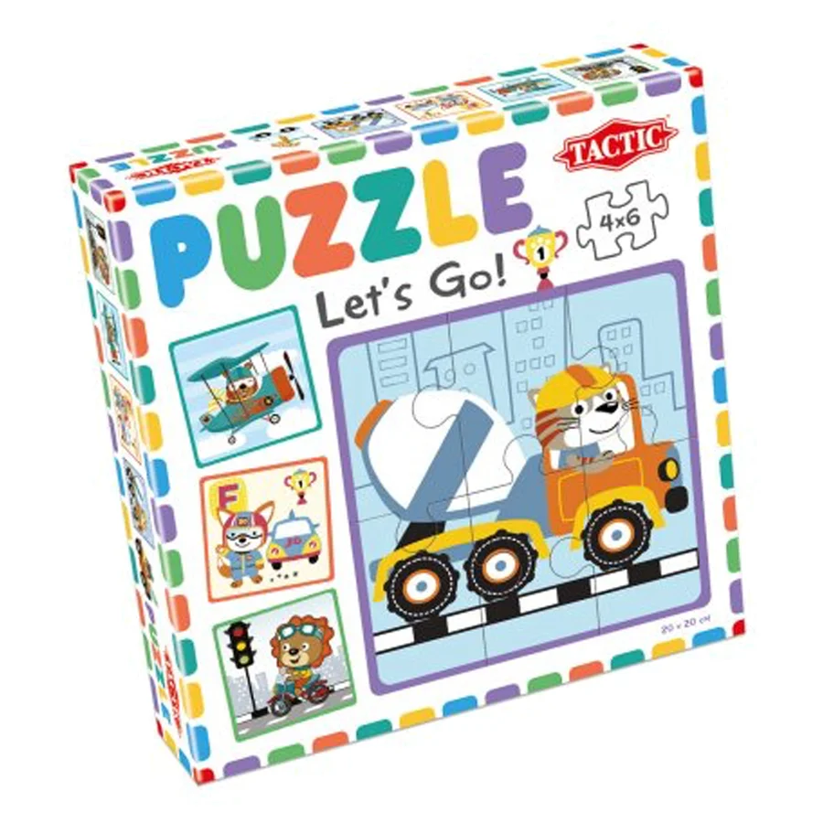 TacTic My First Puzzle, Let's Go - 4 x 6 brikker