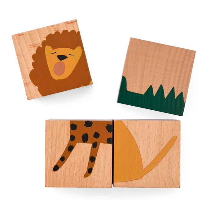 Liewood Aage Holzpuzzle, all together/nature