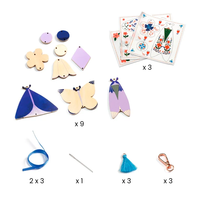 Djeco DIY sommerfuglevedhæng