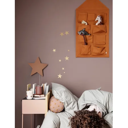 Ferm Living organiser hus, mustard