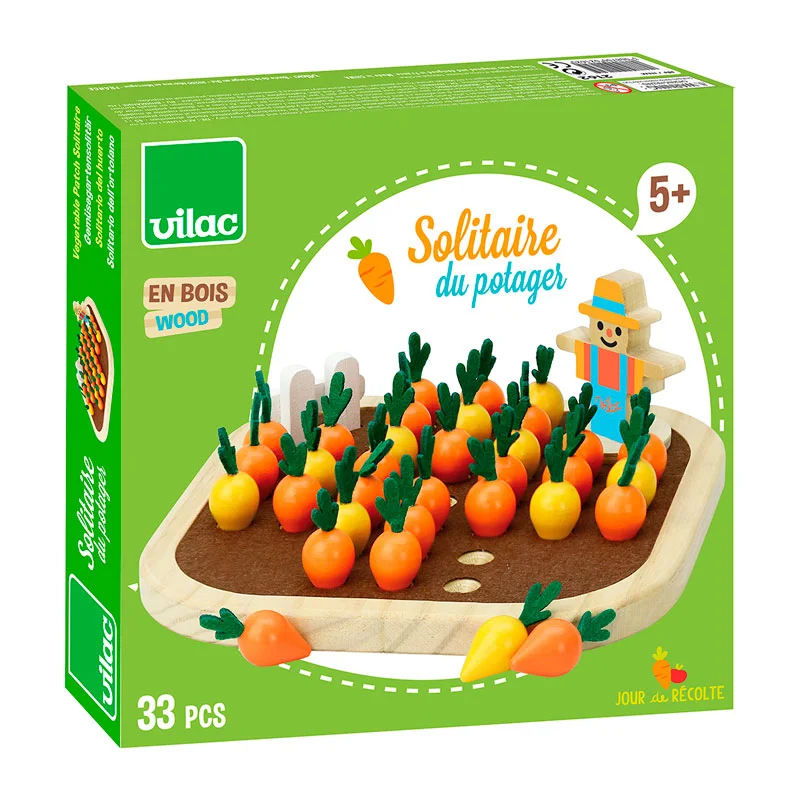 Vilac spil, Solitaire - Gartnerens grønsager