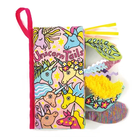 Jellycat stofbog med enhjørning haler