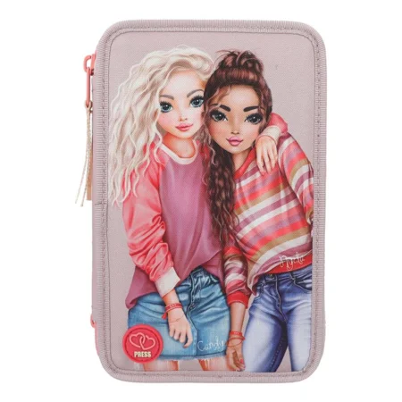 TOPModel Trippel-Federtasche mit LED, BEST FRIENDS