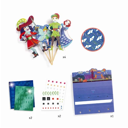 Djeco DIY Kreativbox Figuren zum Verzieren, Peter Pan