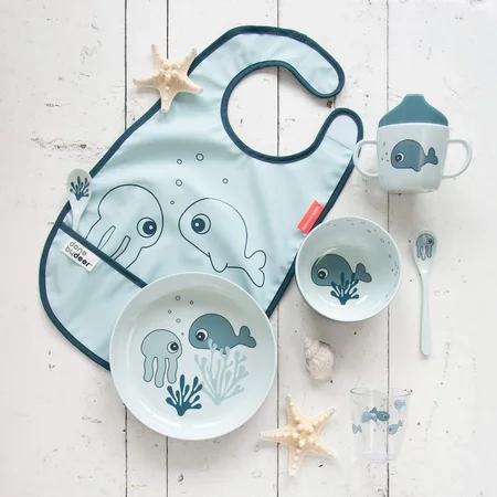 Done by Deer Yummi tallerken, Sea friends Blue
