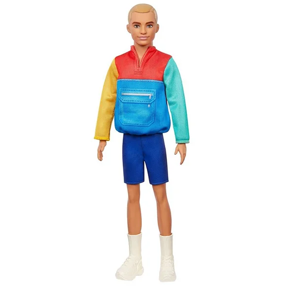 Barbie dukke, Ken - shorts og colourblock bluse