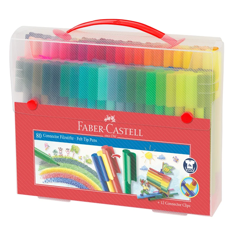 Faber-Castell Connector Filzstifte, 80 stk