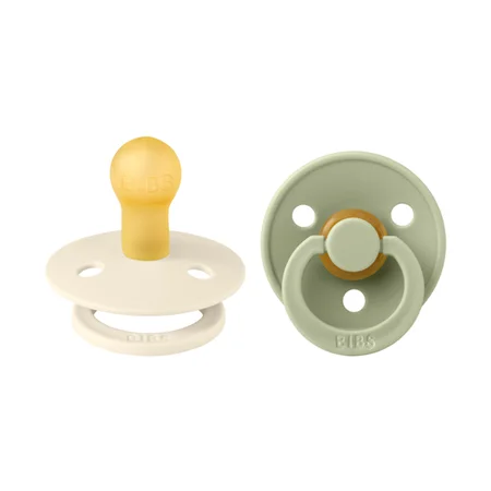BIBS 2er-Pack Schnuller Colour Gr. 1,  ivory/sage
