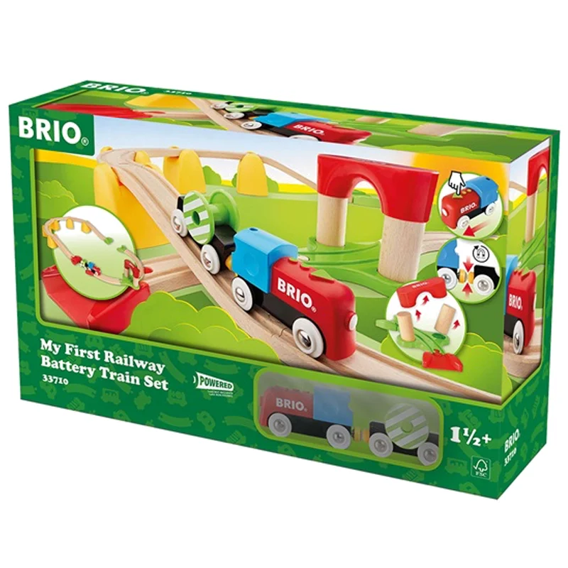 BRIO mit første tog-sæt, togbane inkl batteridrevet tog