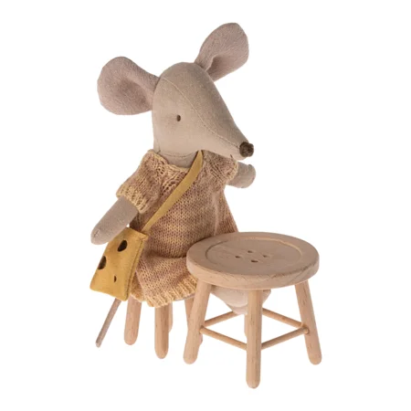Maileg Tisch und Stuhl Knopf, Maus