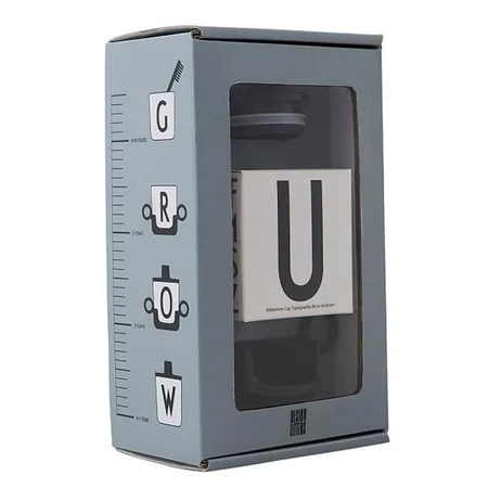 Design Letters gaveæske, grow with your cup - sort