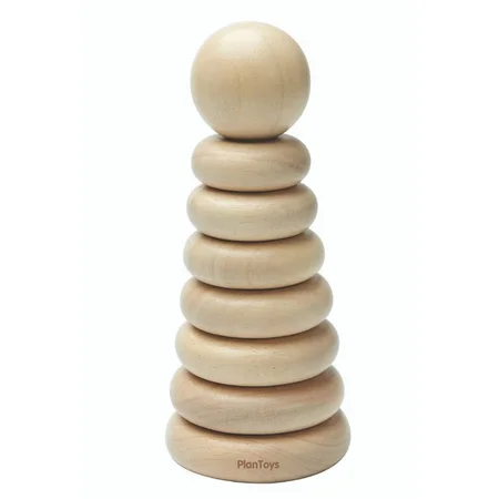 Plan Toys Stapelturm, natur
