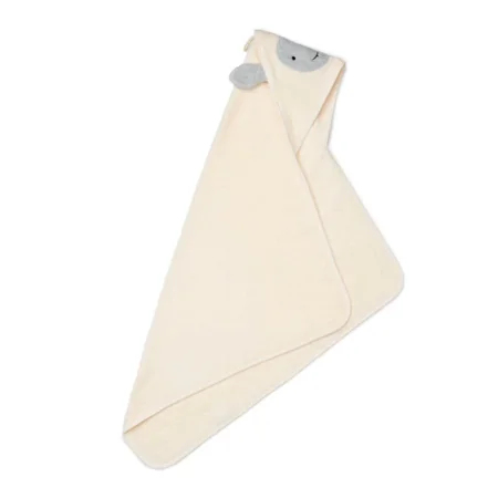 Liewood Albert Kapuzenhandtuch Schaf, creme de la creme