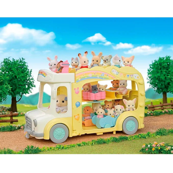 Sylvanian Families Rainbow fun Kindergarten-Bus