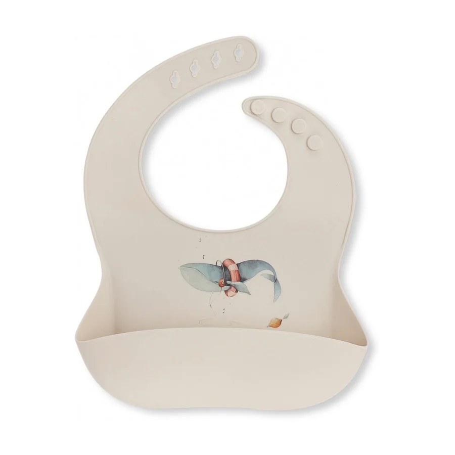 Konges Sløjd silicone hagesmæk, Hval