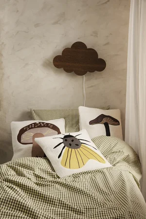 Ferm Living væglampe, sky - smoked oak