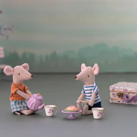 Maileg Nachmittags-Kaffeeset für die Maus - lila madelaine