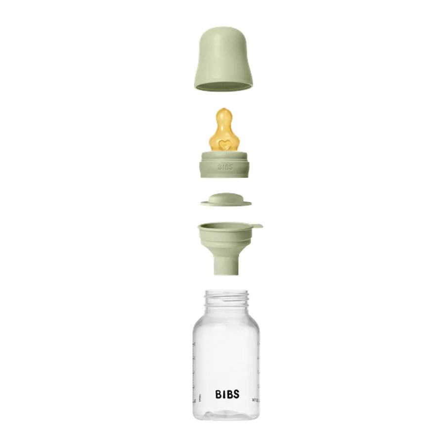 BIBS Babyflasche 150 ml, slow flow, Sage