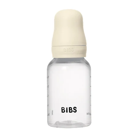 BIBS Babyflasche 150 ml, slow flow, Ivory