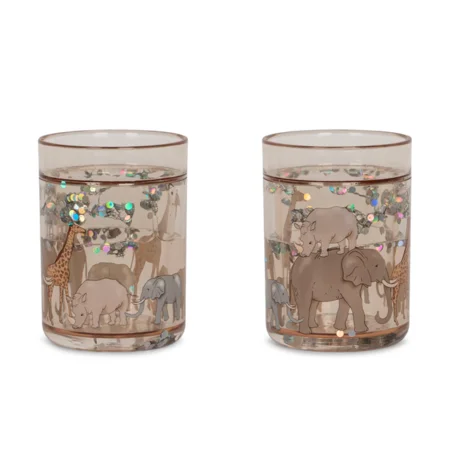 Konges Sløjd 2er-Pack Glitter Tassen, safari