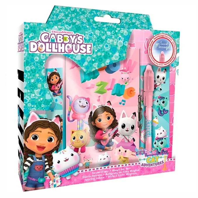 Gabby's Dollhouse Tagebuch mit magischem Kugelschreiber
