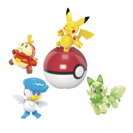 MEGA Scarlet & Violet Pokéball mit 4 Figuren, Pokémon