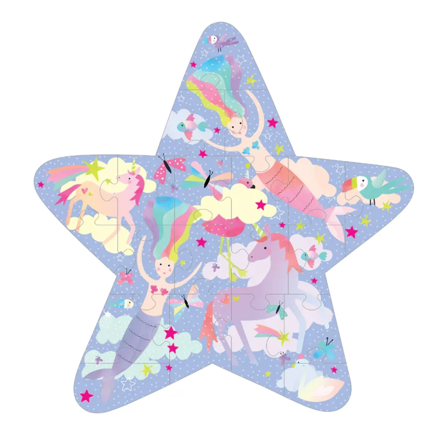 Kinderpuzzle, 20 Teile - Fantasy, Floss & Rock