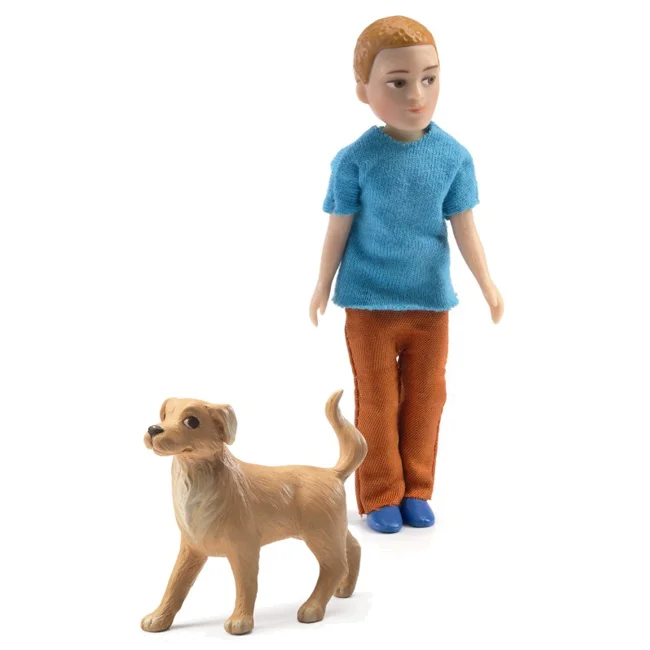 Djeco dukkehus mennesker, Xavier med hund