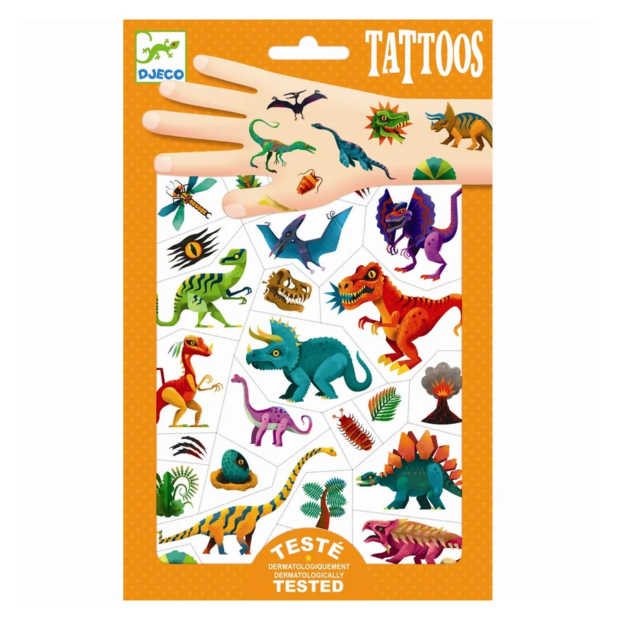 Djeco Tattoos, Dinosaurier