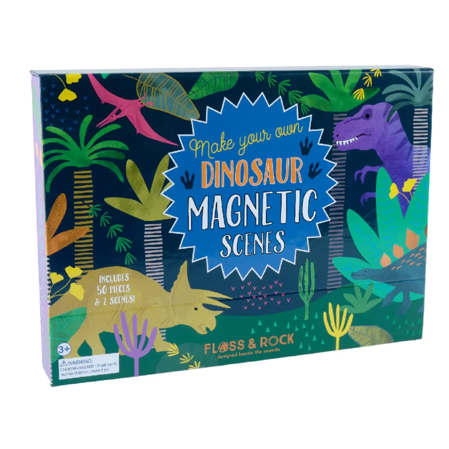 Magnetisches Spielset - Dino, Floss & Rock