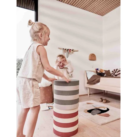 Iro stapelbarer Hocker, olive/clay, OYOY 