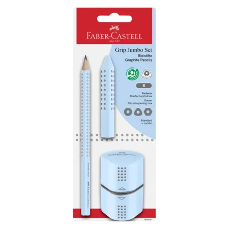 Jumbo Grip Set, sky blue, Faber-Castell