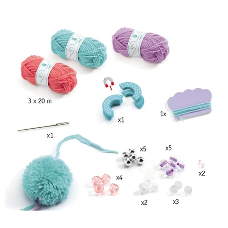 Djeco kreativ leg, Pompom ophæng