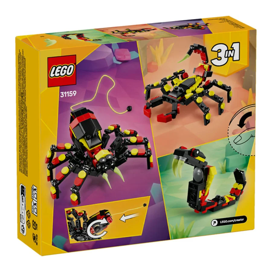 LEGO® Creator, 3in1- Wilde Tiere - Überraschungsspinne