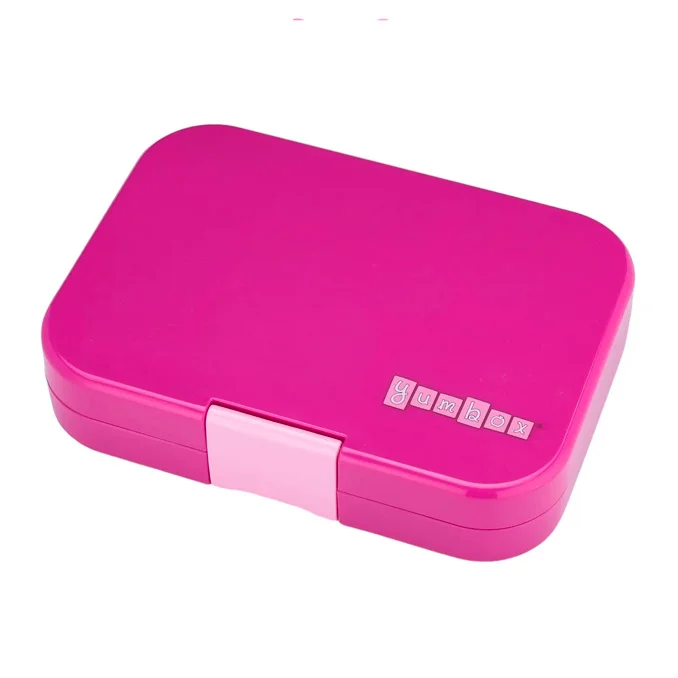 Yumbox Panino Lunchbox mit 4 Fächern, malibu purple/unicorn tray