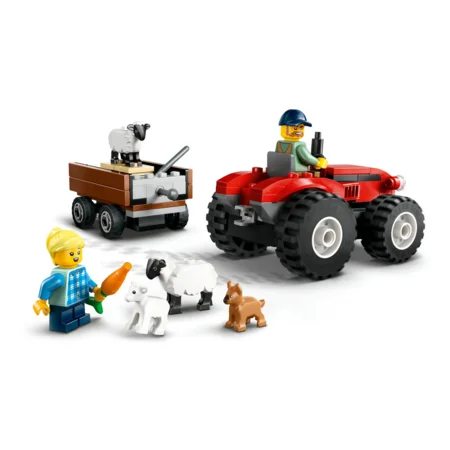 LEGO® City, Roter Trecker mit Anhänger und Schafen