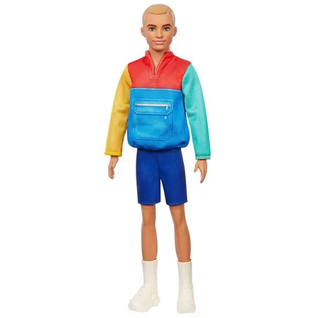 Barbie dukke, Ken - shorts og colourblock bluse