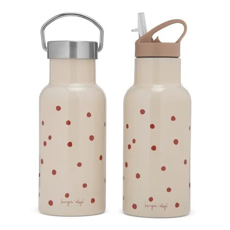 Konges Sløjd thermo drikkeflaske, Raspberry/Red dot