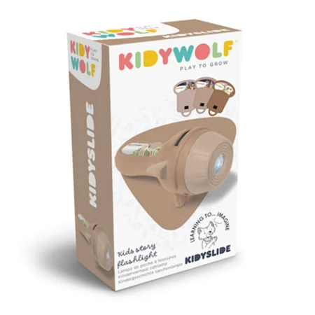 Kidywolf Taschenlampe mit Geschichten, braun