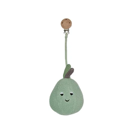 OYOY Yummy Birnen Kinderwagen-Clip, pale mint