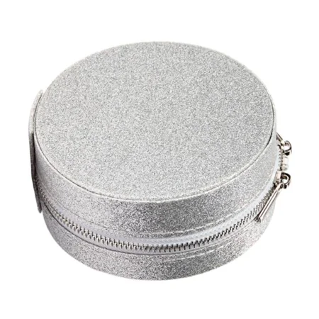 Sofie Schnoor runde Schmucktasche, silber