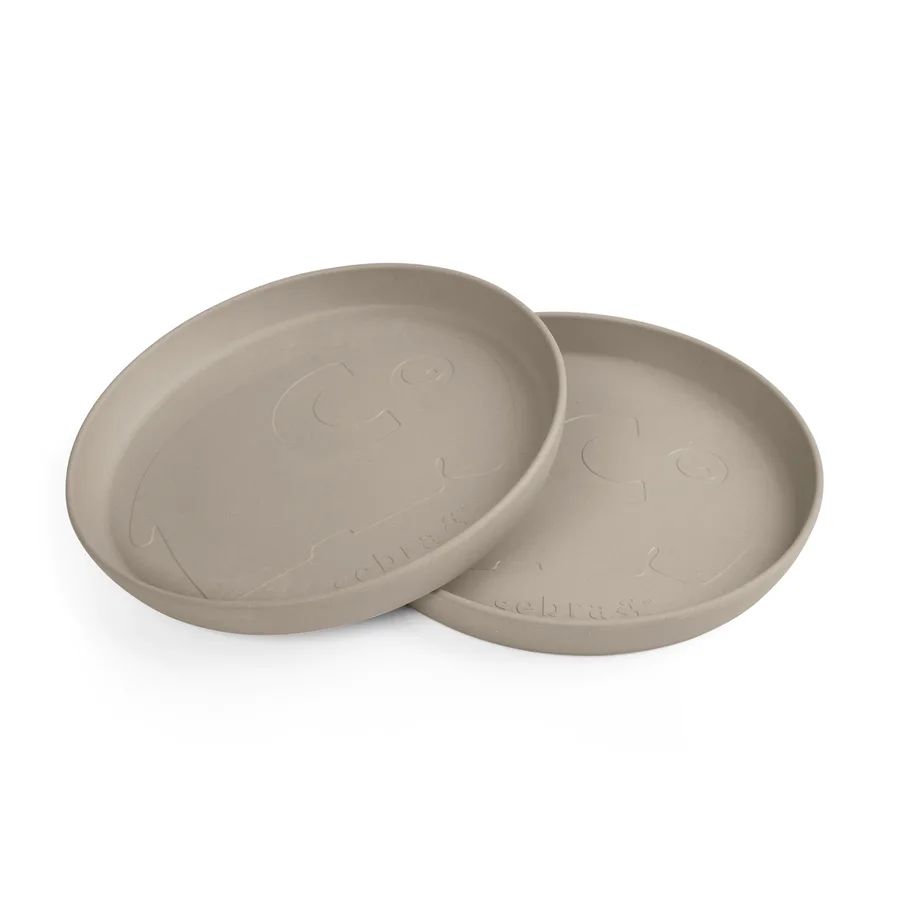 Sebra 2er-Set Teller, jetty beige