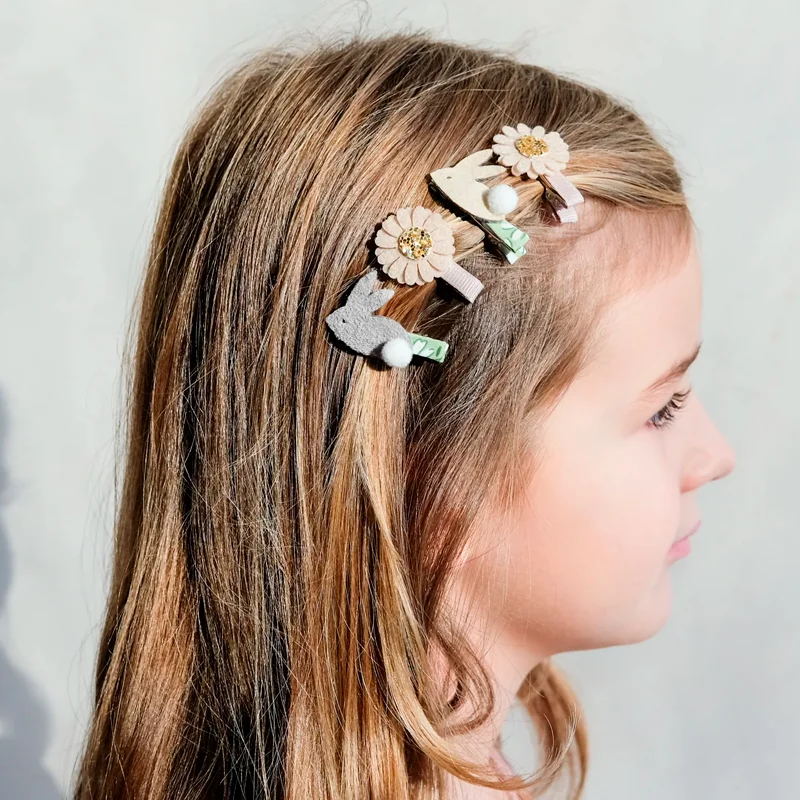 Mimi & Lula Haarspangen-Set "Bunny & Daisy Mini Clips"
